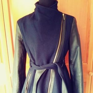 Michael Kors Asymmetrical Two-Toned Jacket Sz 4P